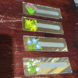 Antique Mirrored Dinner Seating Name Plaques